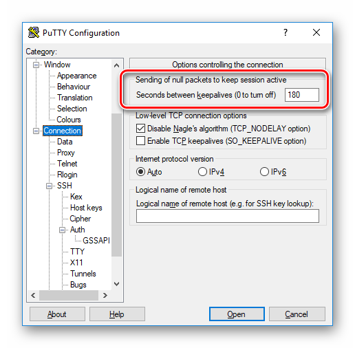 Putty Configuration 2