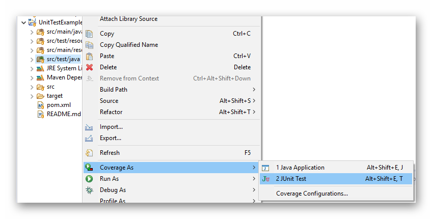 Coverage As Junit Test